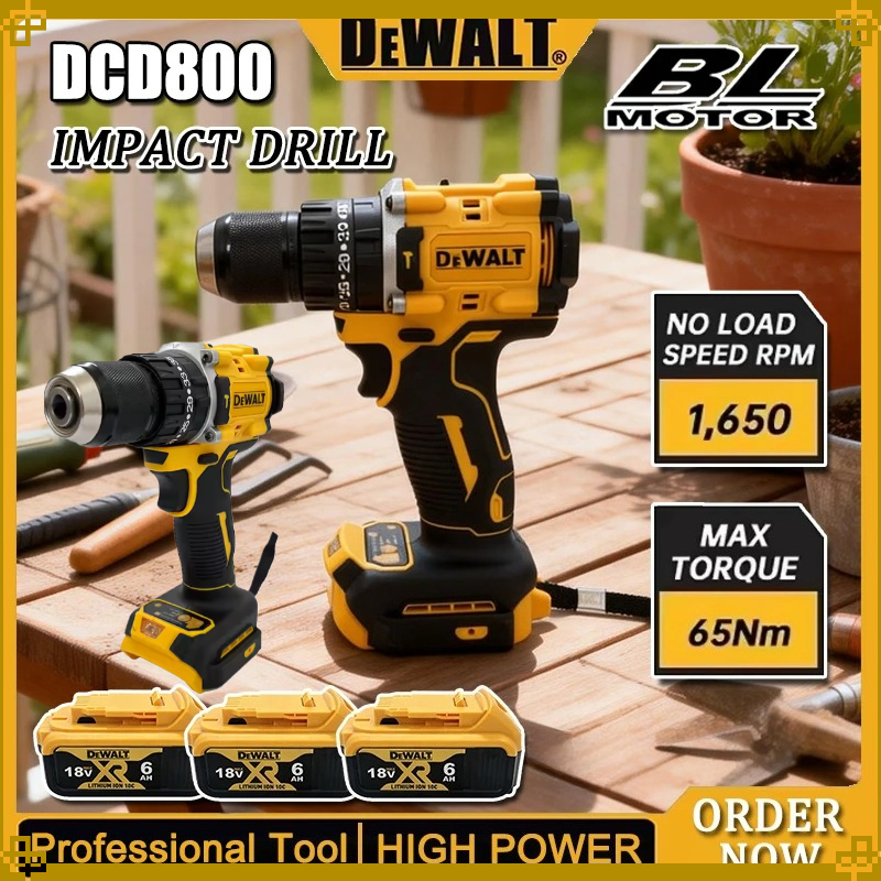 Power Tools Hardware - Dewalt DCD800 Cordless Impact Drill 2000RPM
