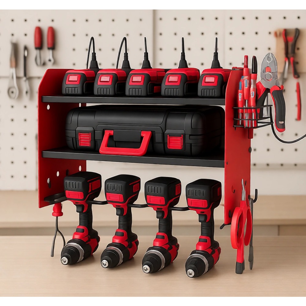 Power Tools Toolstation - Wall Mount Power Tool Organizer with
