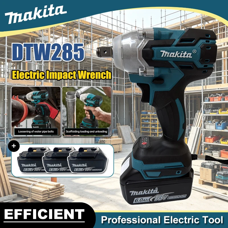 Power Tools Hardware - Makita DTW285 18V Brushless Electric Screwdriver