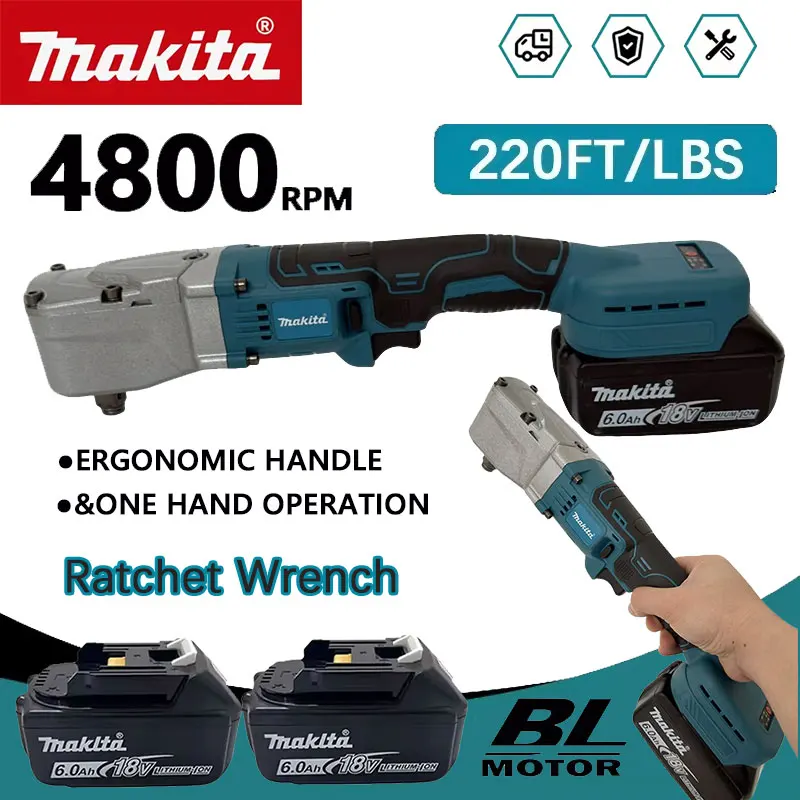 Power Tools Hardware - Makita Brushless Ratchet Wrench 1200NM Electric