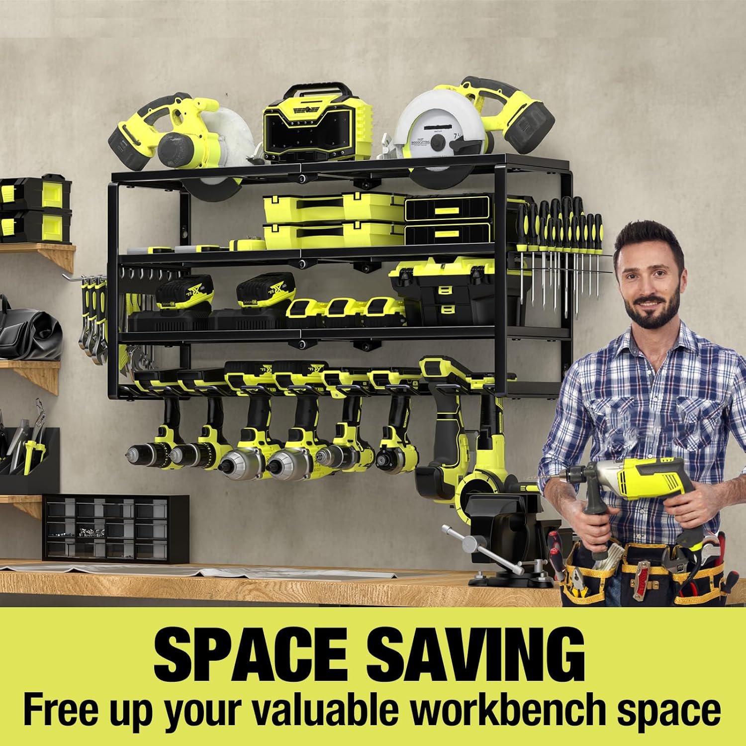 4 Layer Wall Mount Power Tool  - Power Tools Toolstation ulasan dan harga