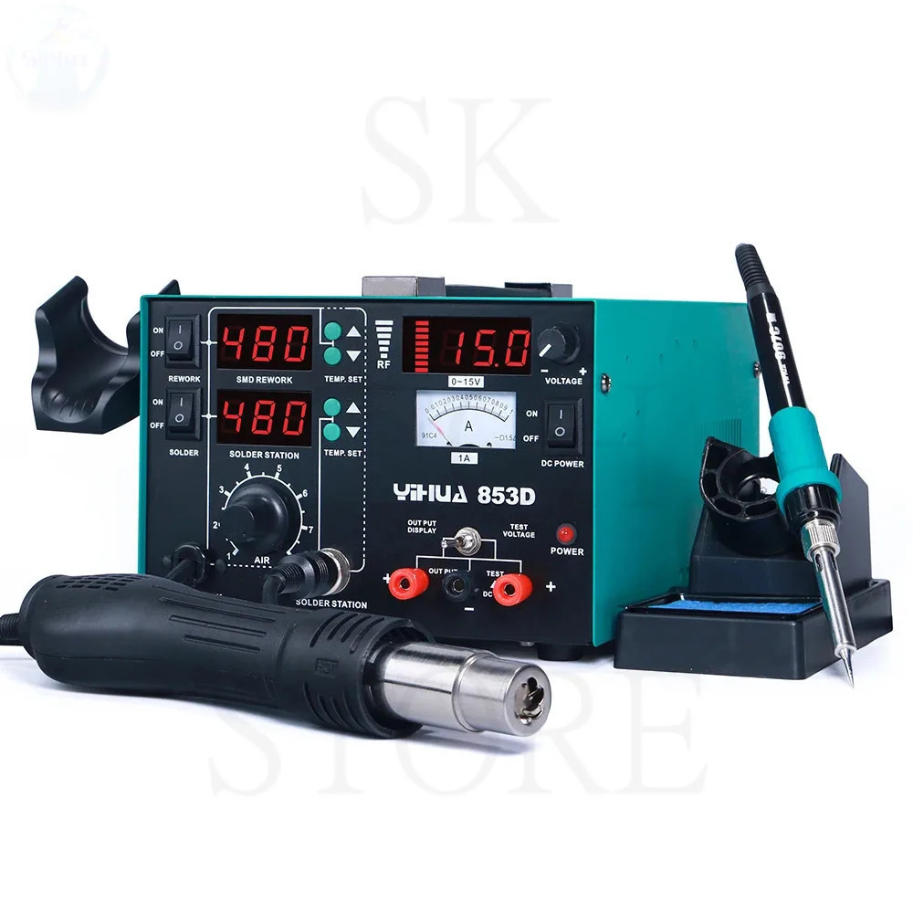 YIHUA 853D 1A 2A Soldering Iro - Power Tools Toolstation ulasan dan harga