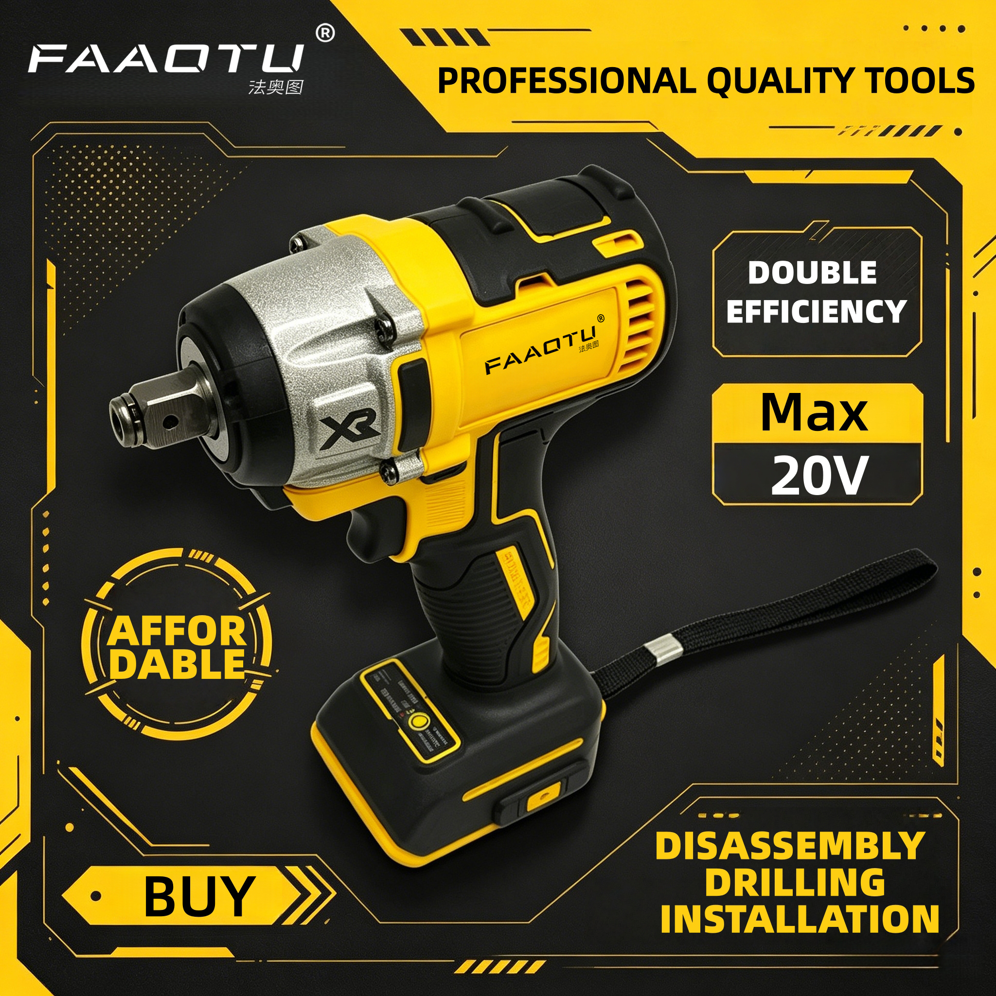 FAAOTU 880 Heavy-Duty Drill Dr - Power Tools Hardware ulasan dan harga