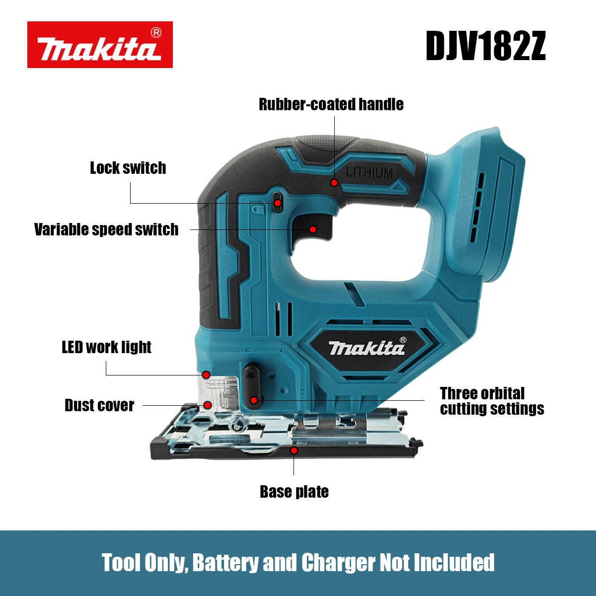 Makita DJV182Z Cordless Barrel - Power Tools Jigsaw ulasan dan harga