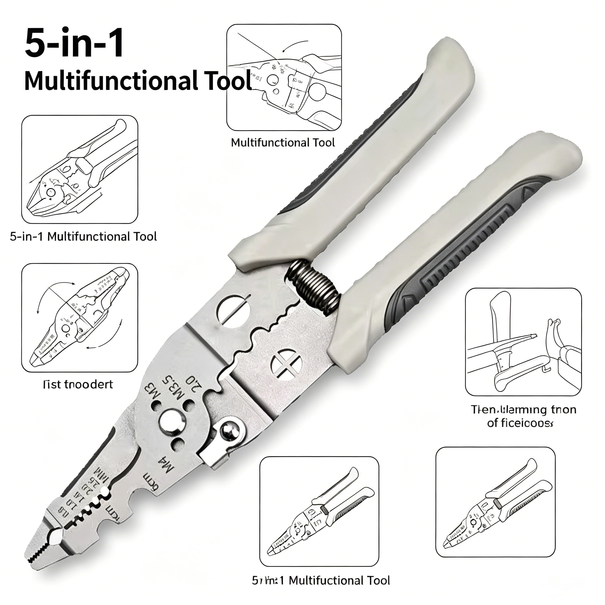 Wire Stripper 5-in-1 Multifunc - Power Tools Hardware ulasan dan harga