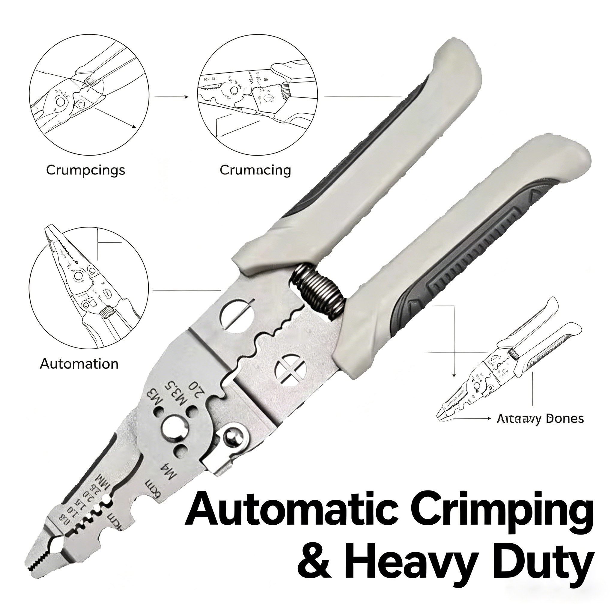 Wire Stripper 5-in-1 Multifunc - Power Tools Hardware ulasan dan harga