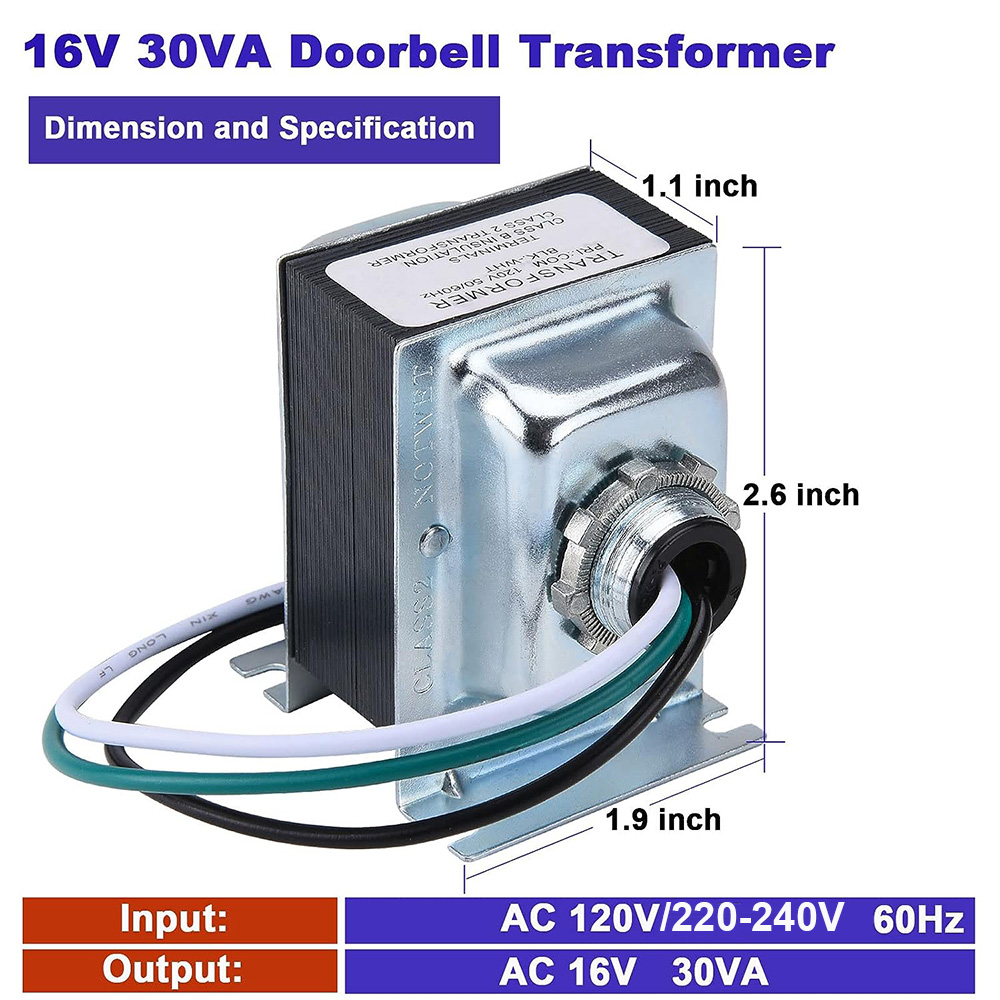 16V 30VA Doorbell Transformer  - Power Tools Video ulasan dan harga