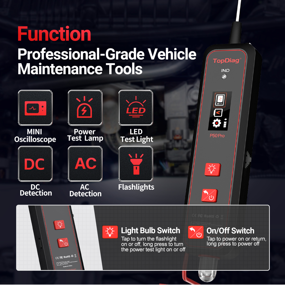 Topdiag P50 Pro Automotive Cir - Power Tools Pro ulasan dan harga