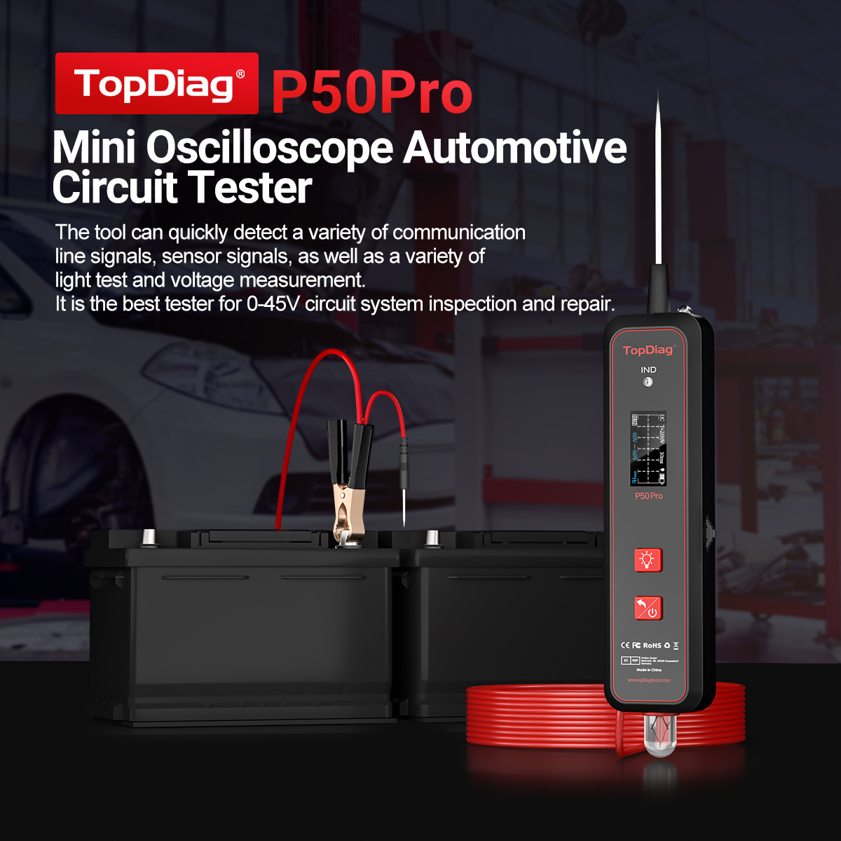 Topdiag P50 Pro Automotive Cir - Power Tools Pro ulasan dan harga