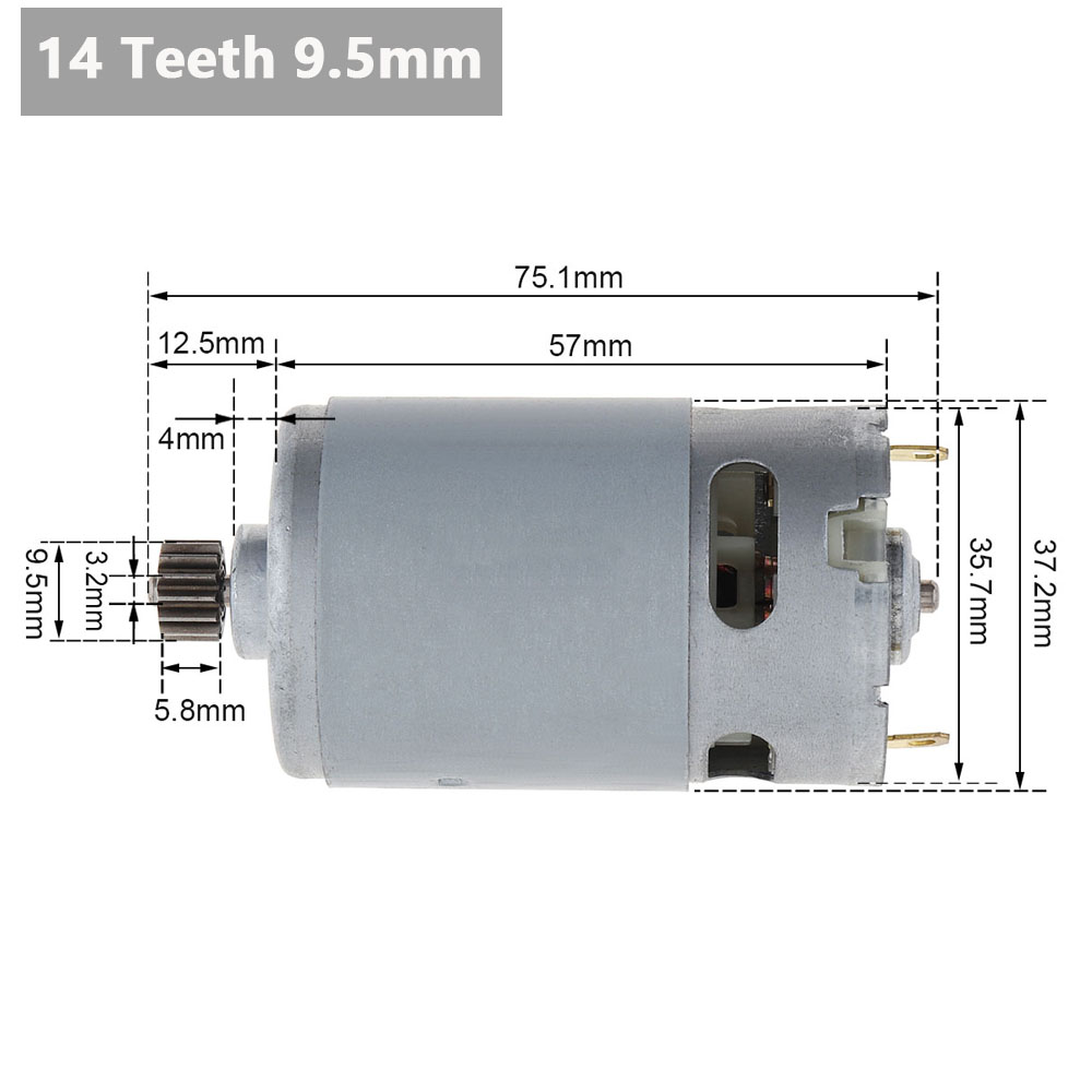 RS550 DC Motor 14 Teeth 8.2mm/ - Power Tools Machine ulasan dan harga