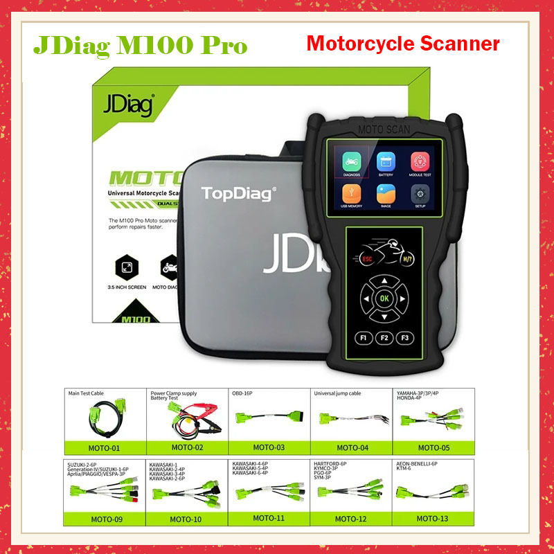 JDiag M100 Pro Motorcycle Scan - Power Tools Pro ulasan dan harga