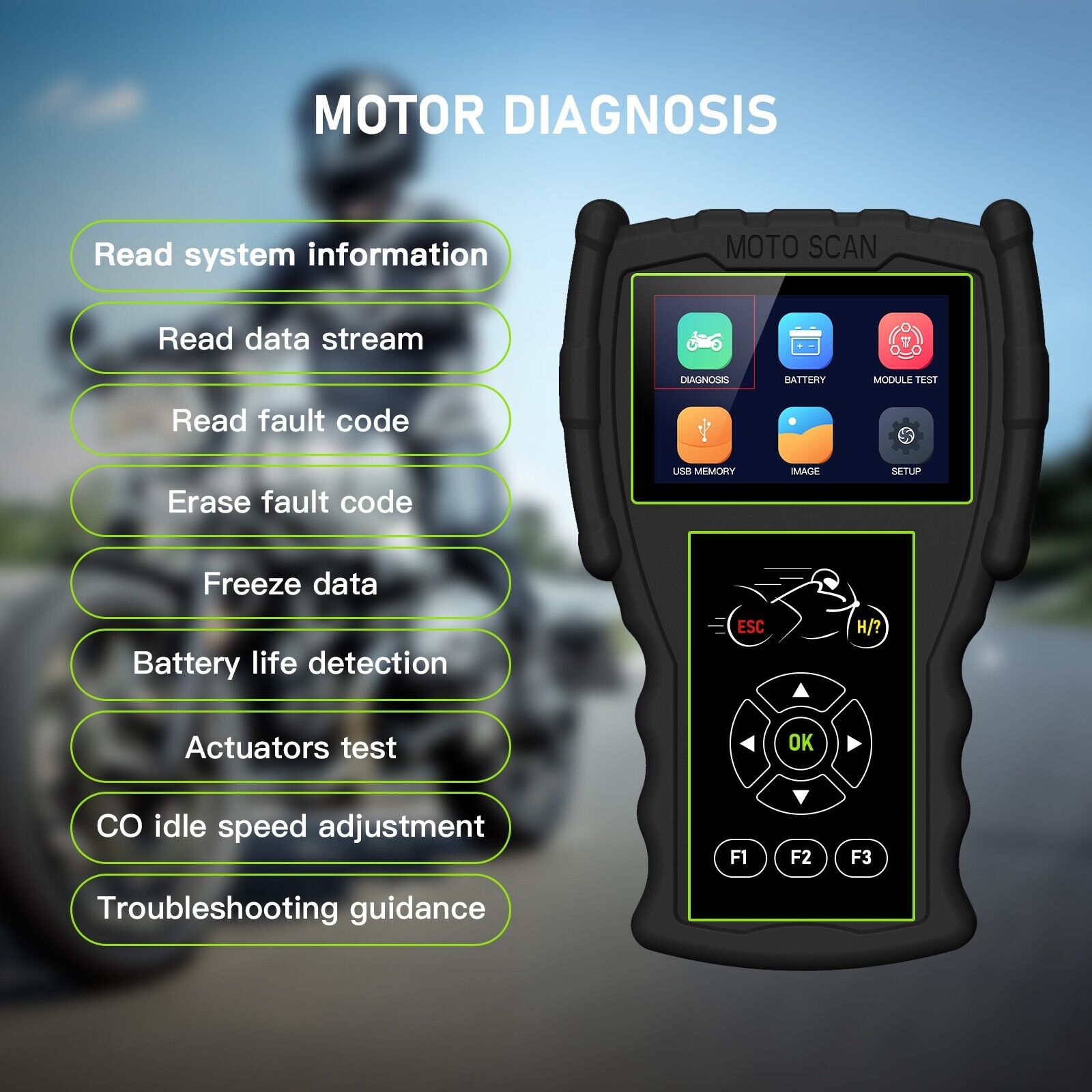 JDiag M100 Pro Motorcycle Scan - Power Tools Pro ulasan dan harga