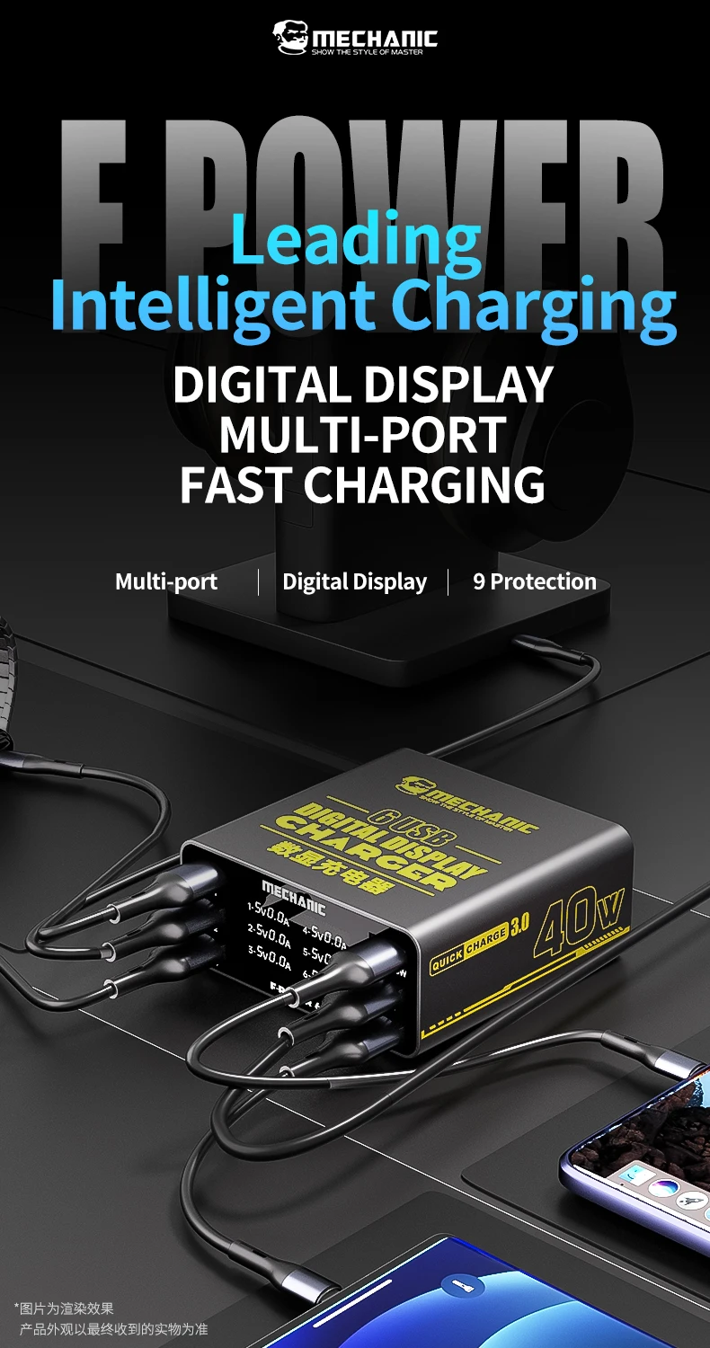 MECHANIC 6-Port USB fast charg - Power Tools Toolstation ulasan dan harga