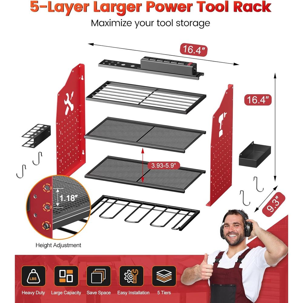 Power Tool Organizer Wall Moun - Power Tools Toolstation ulasan dan harga