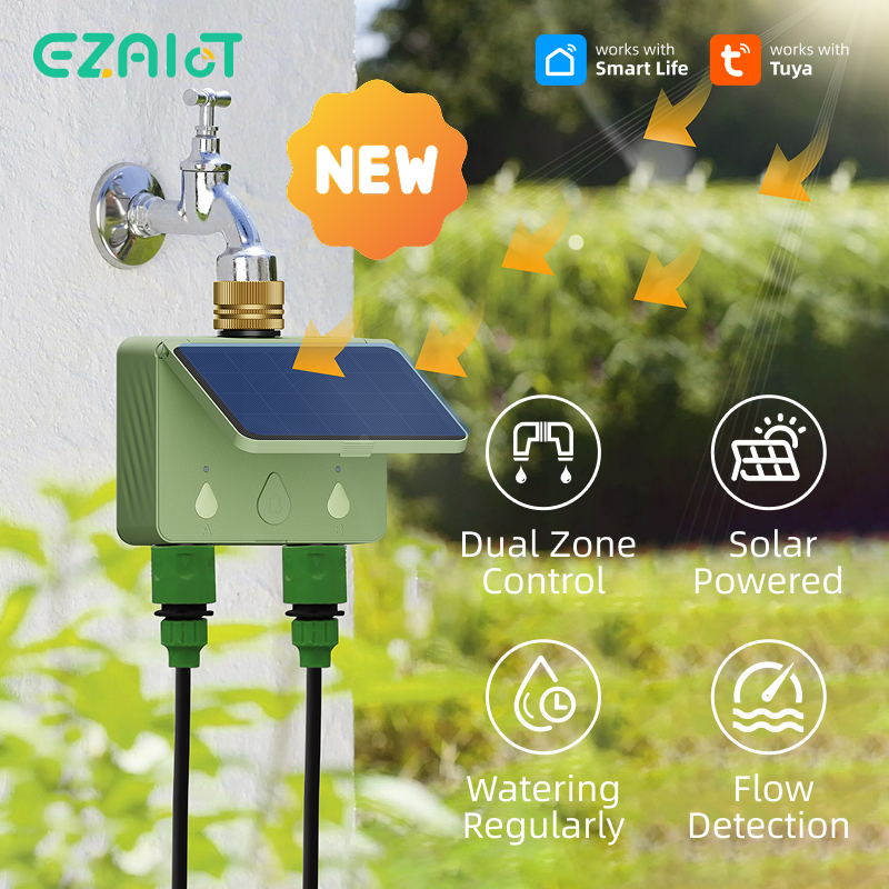 WiFi Water Timer 2 Zones Solar - Power Tools Zones ulasan dan harga